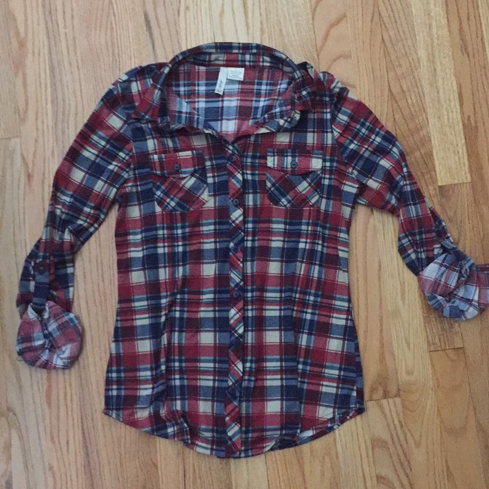 Plaid button up